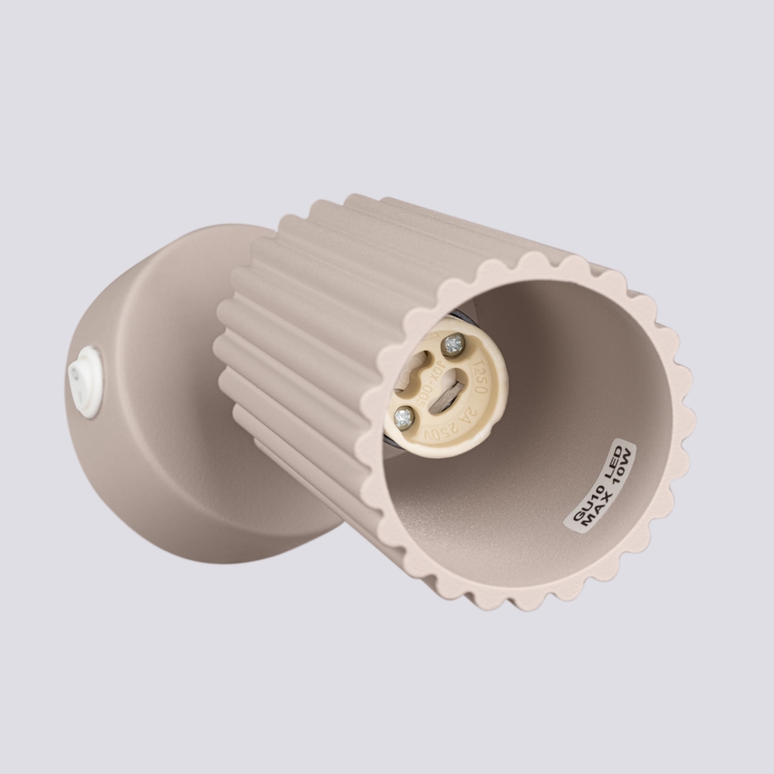 Brilagi - Foco de pared CRESTO 1xGU10/10W/230V taupe