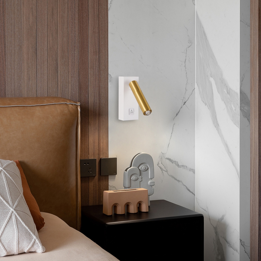 Brilagi - Foco de pared LED regulable MAYA 1xG9/4W/230V blanco/dorado 2700-6500K Wi-Fi Tuya