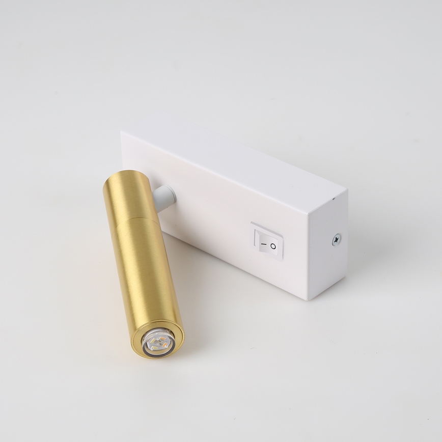 Brilagi - Foco de pared LED regulable MAYA 1xG9/4W/230V blanco/dorado 2700-6500K Wi-Fi Tuya