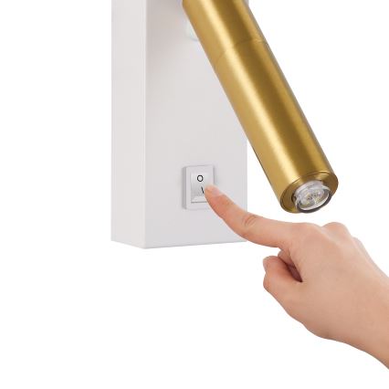 Brilagi - Foco de pared LED regulable MAYA 1xG9/4W/230V blanco/dorado 2700-6500K Wi-Fi Tuya
