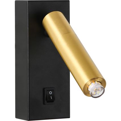 Brilagi - Foco de pared LED regulable MAYA 1xG9/4W/230V negro/dorado 2700-6500K Wi-Fi Tuya
