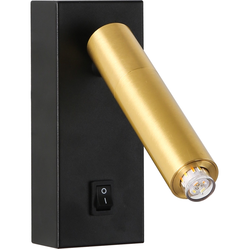 Brilagi - Foco de pared LED regulable MAYA 1xG9/4W/230V negro/dorado 2700-6500K Wi-Fi Tuya