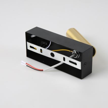 Brilagi - Foco de pared LED regulable MAYA 1xG9/4W/230V negro/dorado 2700-6500K Wi-Fi Tuya
