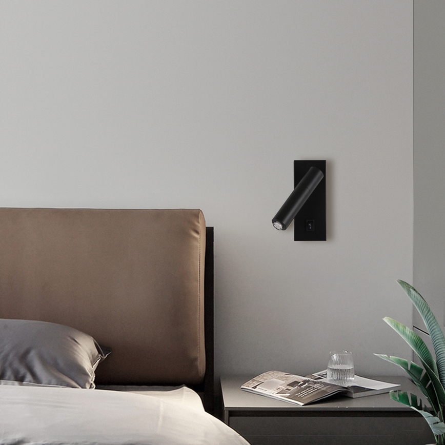 Brilagi - Foco de pared LED regulable MAYA 1xG9/4W/230V negro 2700-6500K Wi-Fi Tuya