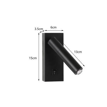 Brilagi - Foco de pared LED regulable MAYA 1xG9/4W/230V negro 2700-6500K Wi-Fi Tuya