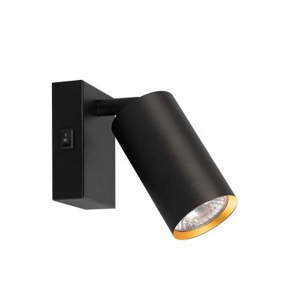 Brilagi - Foco de pared SELE 1xGU10/30W/230V negro/dorado