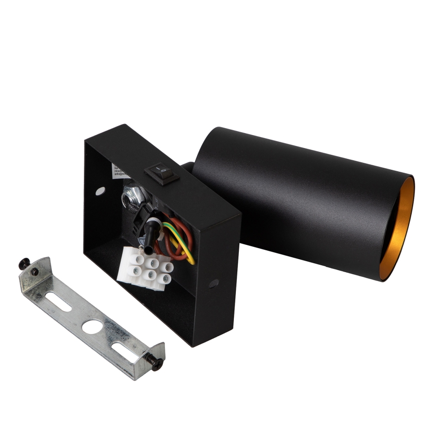 Brilagi - Foco de pared SELE 1xGU10/30W/230V negro/dorado