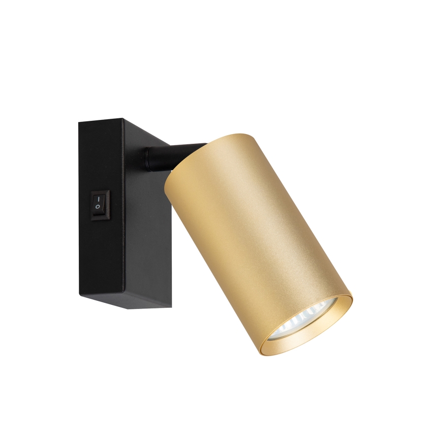 Brilagi - Foco de pared SELE 1xGU10/30W/230V negro/dorado