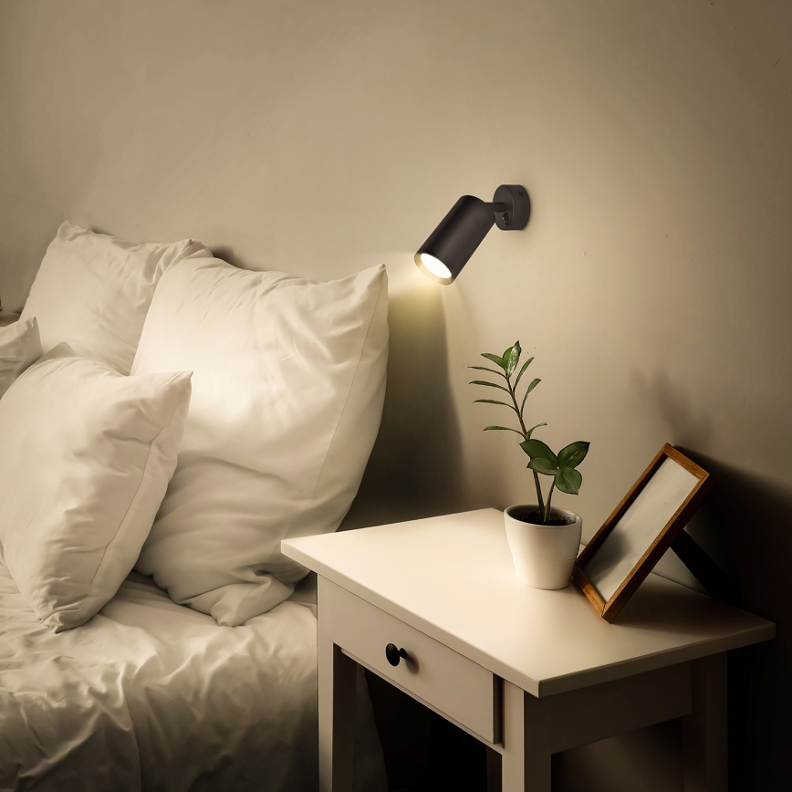 Brilagi - Foco de pared SELE 1xGU10/30W/230V negro