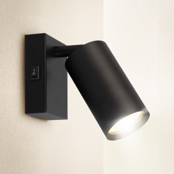 Brilagi - Foco de pared SELE 1xGU10/30W/230V negro