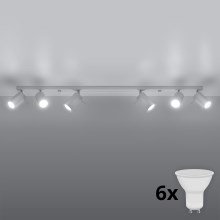 Brilagi - Foco LED ASMUS 6xGU10/7W/230V blanco