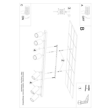 Brilagi - Foco LED ASMUS 6xGU10/7W/230V blanco