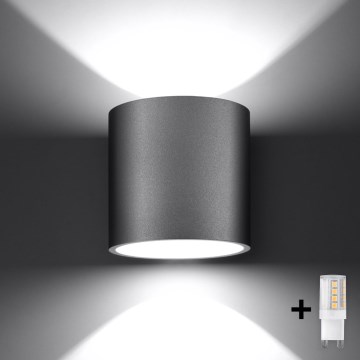 Brilagi -  Foco LED de pared FRIDA 1xG9/4W/230V gris