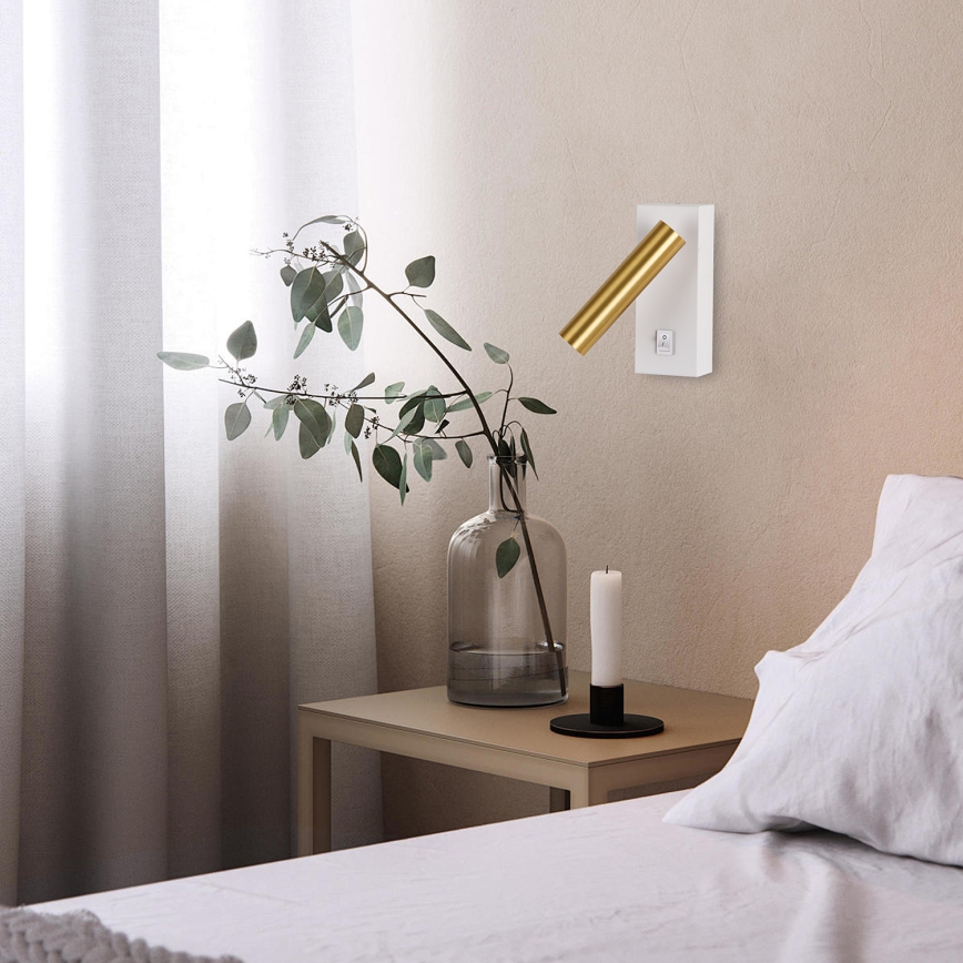Brilagi - Foco LED de pared MAYA LED/3W/230V 4000K blanco/dorado