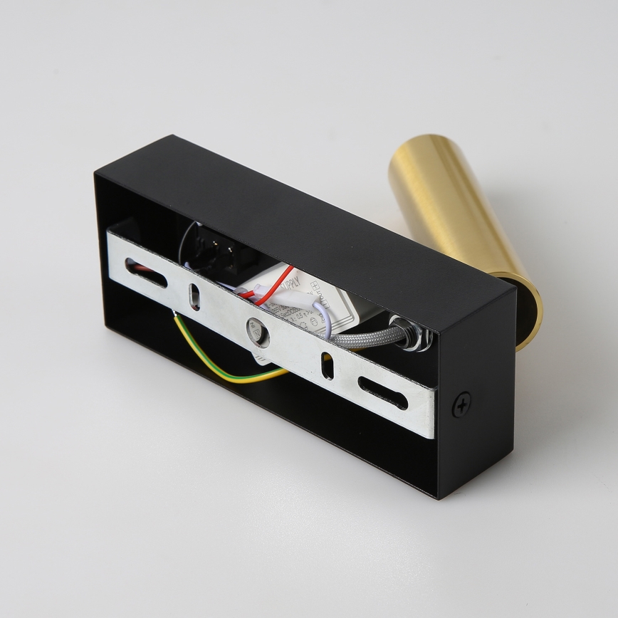 Brilagi - Foco LED de pared MAYA LED/3W/230V 4000K negro/dorado