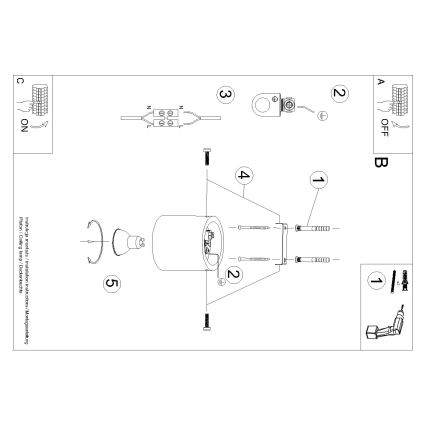 Brilagi -  Foco LED FRIDA 1xGU10/7W/230V concreto