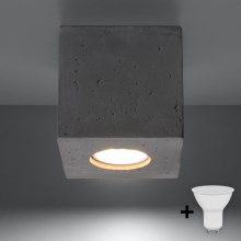 Brilagi -  Foco LED MURO 1xGU10/7W/230V concreto
