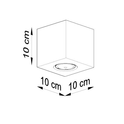 Brilagi -  Foco LED MURO 1xGU10/7W/230V concreto