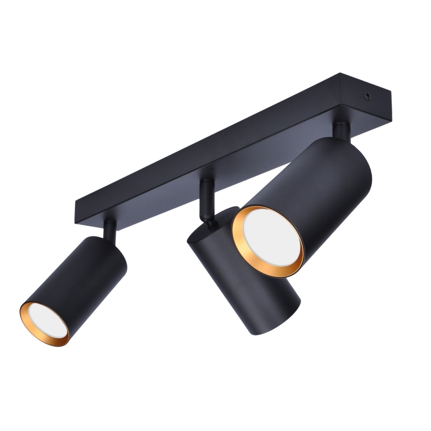 Brilagi - Foco SELE 3xGU10/30W/230V negro/dorado