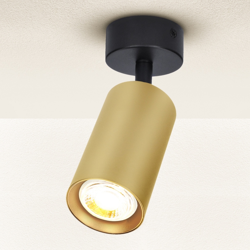 Brilagi - Foco SELE GOLDEN 1xGU10/30W/230V negro/dorado