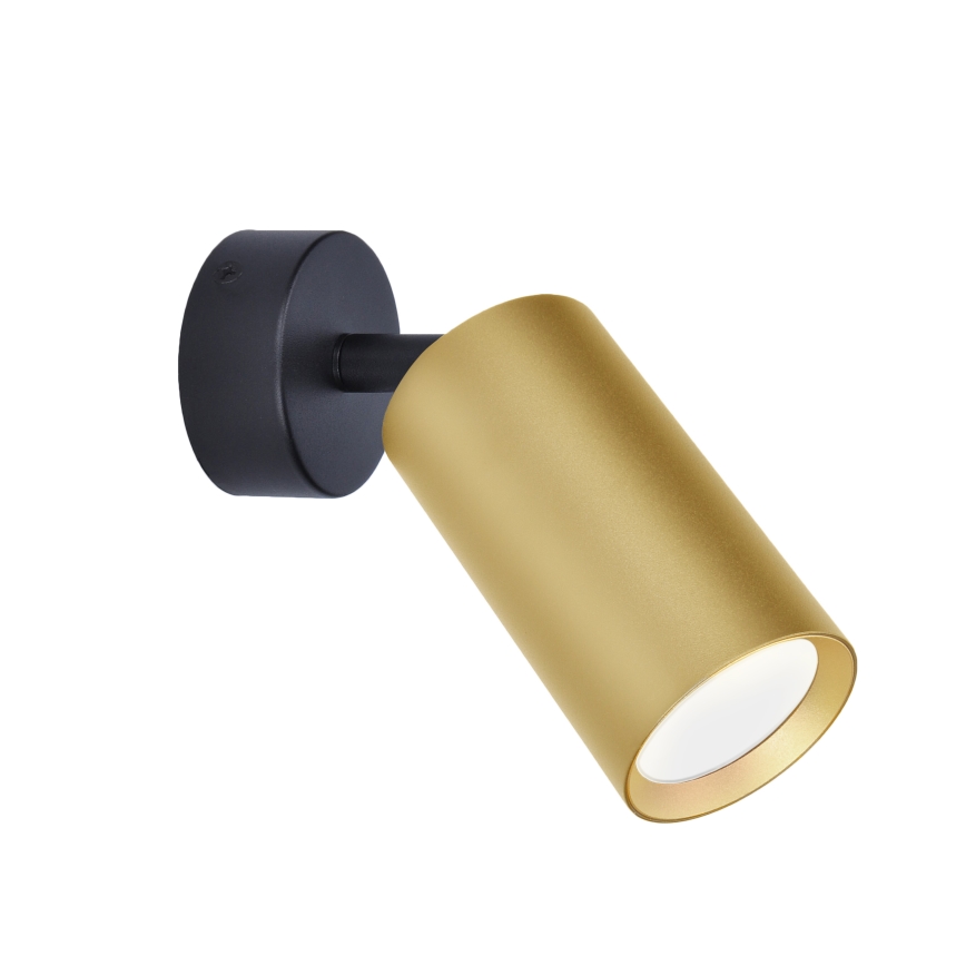 Brilagi - Foco SELE GOLDEN 1xGU10/30W/230V negro/dorado