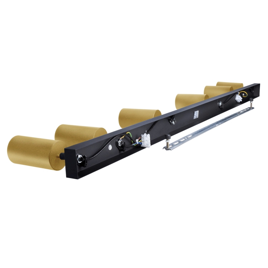 Brilagi - Foco SELE GOLDEN 6xGU10/30W/230V negro/dorado