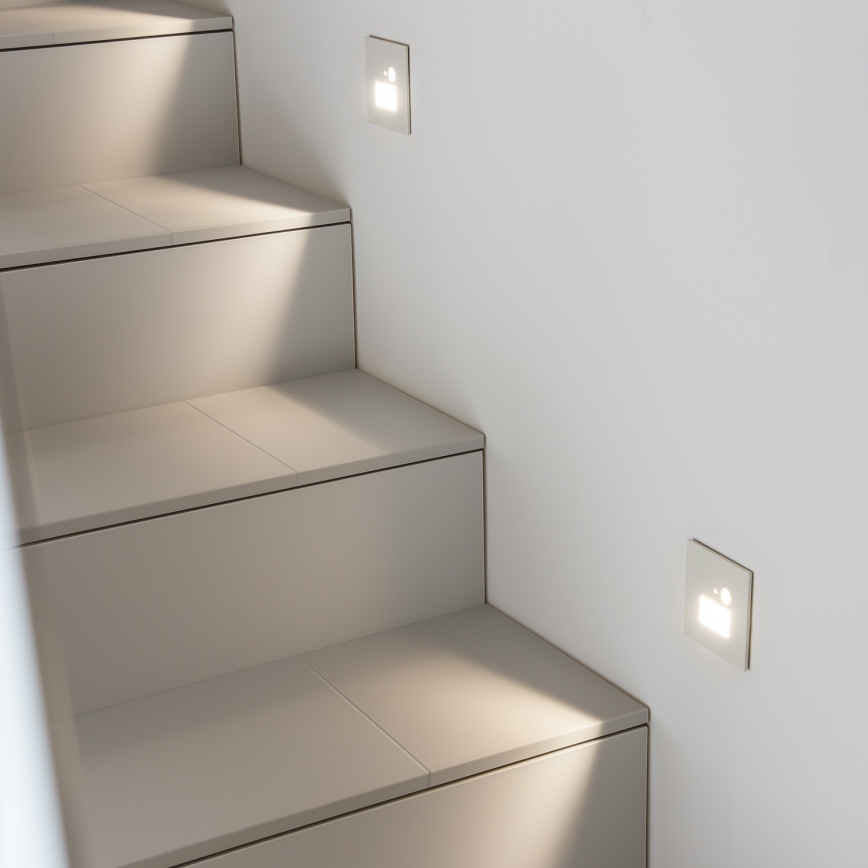 Brilagi - LED Luz de escaleras con sensor de movimiento JACK LED/1,5W/230V 3000K/4000K/6500K blanco