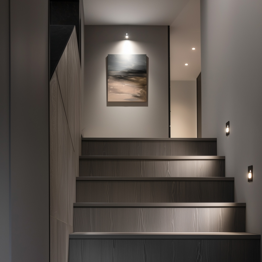 Brilagi - LED Luz de escaleras con sensor de movimiento JACK LED/1,5W/230V 3000K/4000K/6500K negro