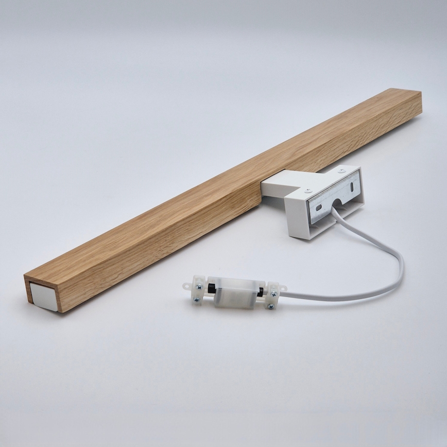 Brilagi - Iluminación LED para espejos de baño WOODY MIRROR LED/12W/230V 60 cm IP44 roble/blanco