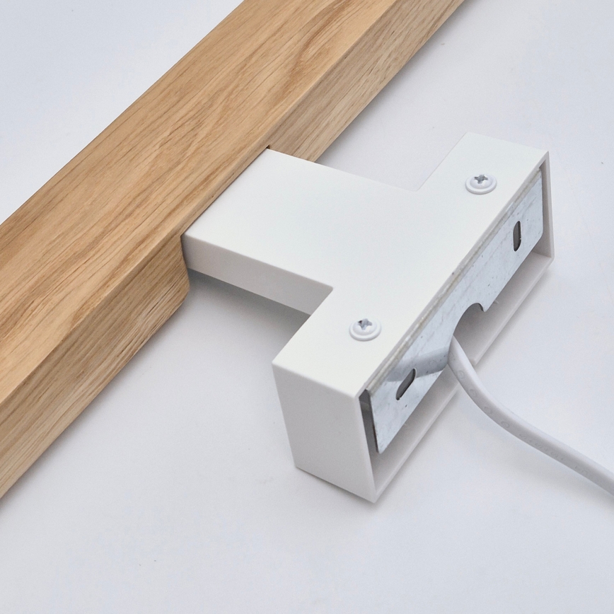 Brilagi - Iluminación LED para espejos de baño WOODY MIRROR LED/12W/230V 60 cm IP44 roble/blanco