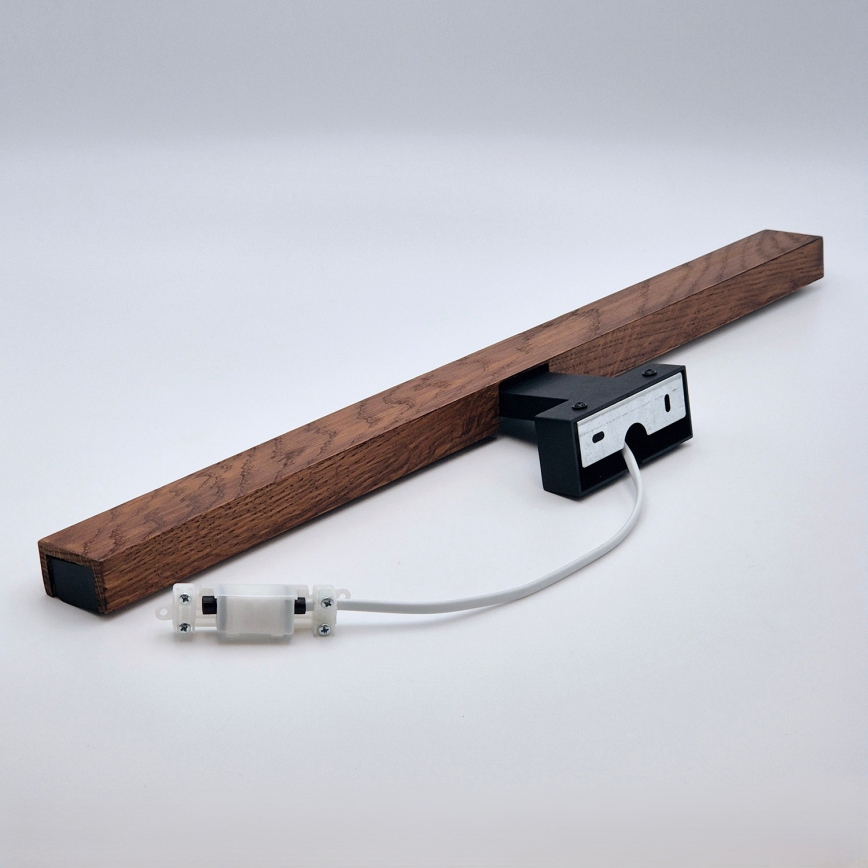 Brilagi - Iluminación LED para espejos de baño WOODY MIRROR LED/12W/230V 60 cm IP44 roble cereza/negro