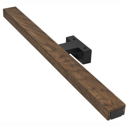 Brilagi - Iluminación LED para espejos de baño WOODY MIRROR LED/12W/230V 60 cm IP44 roble nogal/negro