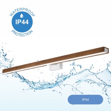 Brilagi - Iluminación LED para espejos de baño WOODY MIRROR LED/15W/230V 90 cm IP44 roble cereza/blanco