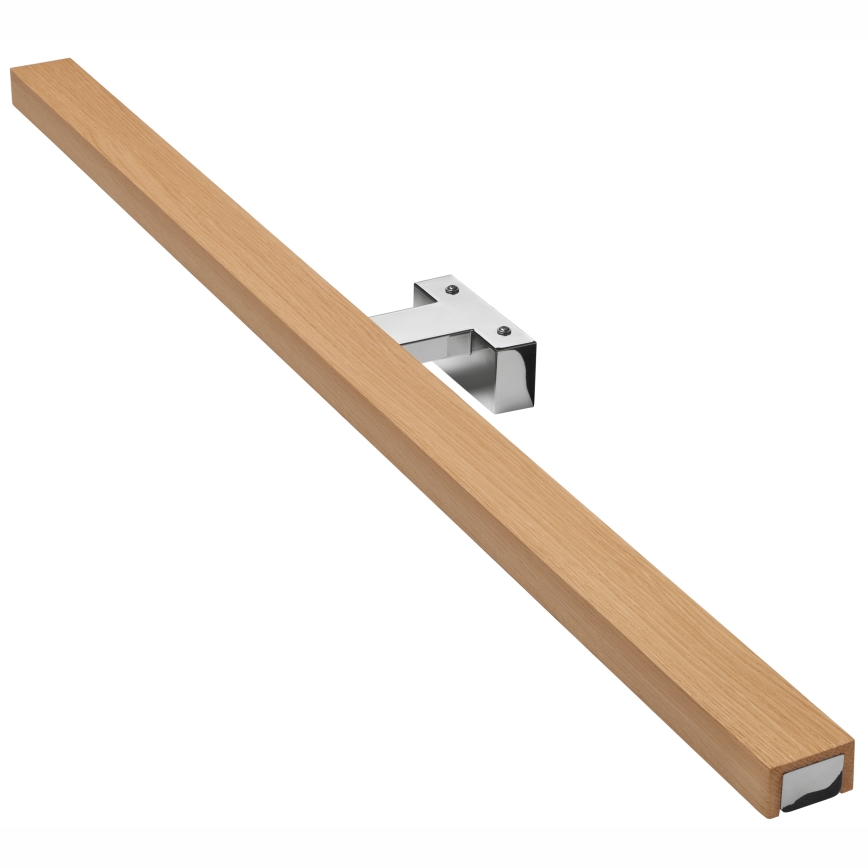 Brilagi - Iluminación LED para espejos de baño WOODY MIRROR LED/15W/230V 90 cm IP44 roble/cromo brillante