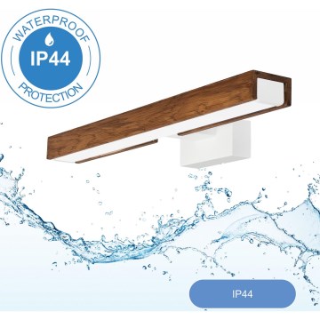Brilagi - Iluminación LED para espejos de baño WOODY MIRROR LED/8W/230V 40 cm IP44 roble cereza/blanco