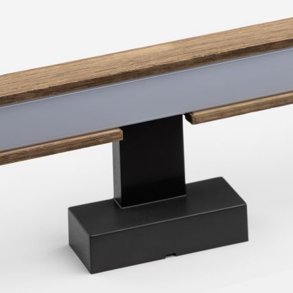 Brilagi - Iluminación LED para espejos de baño WOODY MIRROR LED/8W/230V 40 cm IP44 roble nogal/negro