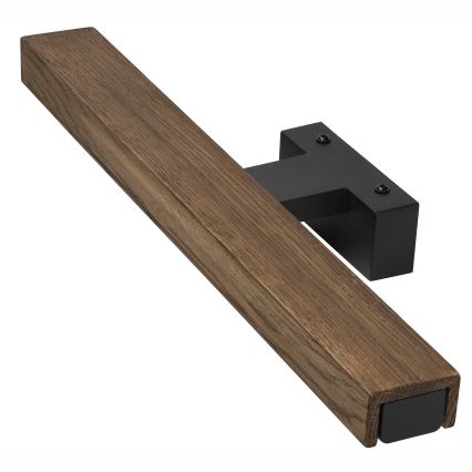 Brilagi - Iluminación LED para espejos de baño WOODY MIRROR LED/8W/230V 40 cm IP44 roble nogal/negro