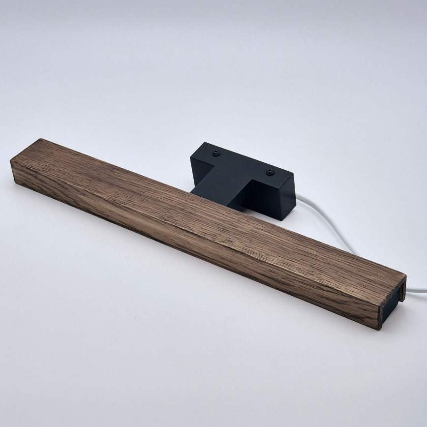 Brilagi - Iluminación LED para espejos de baño WOODY MIRROR LED/8W/230V 40 cm IP44 roble nogal/negro