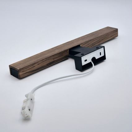 Brilagi - Iluminación LED para espejos de baño WOODY MIRROR LED/8W/230V 40 cm IP44 roble nogal/negro