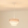 Brilagi - Lámpara colgante ALASKA LUNETA 1xE27/15W/230V diá. 25 cm gris/color crema