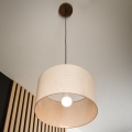 Brilagi - Lámpara colgante ANTHONY 1xE27/60W/230V roble/beige