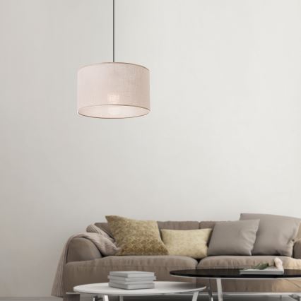 Brilagi - Lámpara colgante ANTHONY 1xE27/60W/230V roble/beige