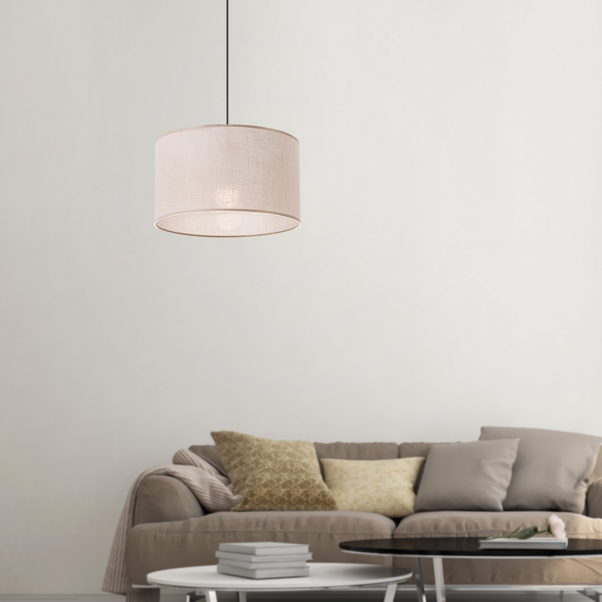 Brilagi - Lámpara colgante ANTHONY 1xE27/60W/230V roble/beige