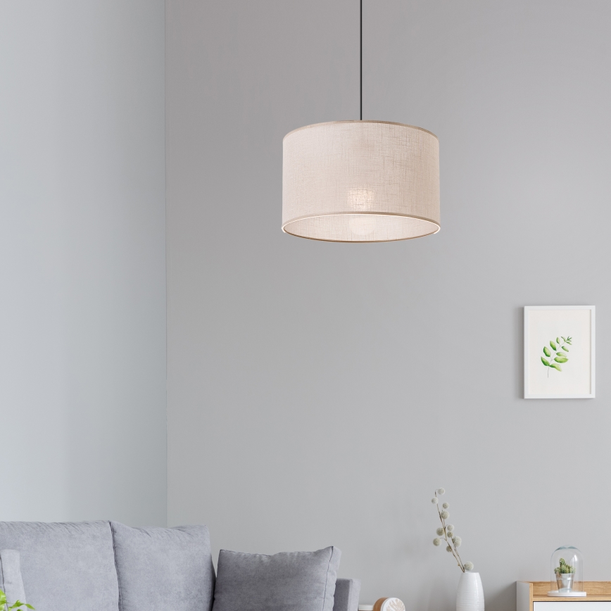 Brilagi - Lámpara colgante ANTHONY 1xE27/60W/230V roble/beige