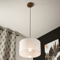 Brilagi - Lámpara colgante ANTHONY 1xE27/60W/230V roble/blanco