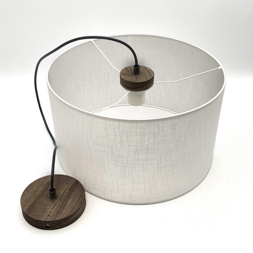 Brilagi - Lámpara colgante ANTHONY 1xE27/60W/230V roble/blanco