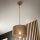 Brilagi - Lámpara colgante ANTHONY 1xE27/60W/230V roble/marrón