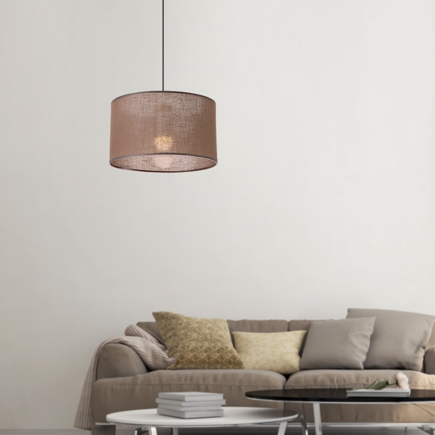 Brilagi - Lámpara colgante ANTHONY 1xE27/60W/230V roble/marrón
