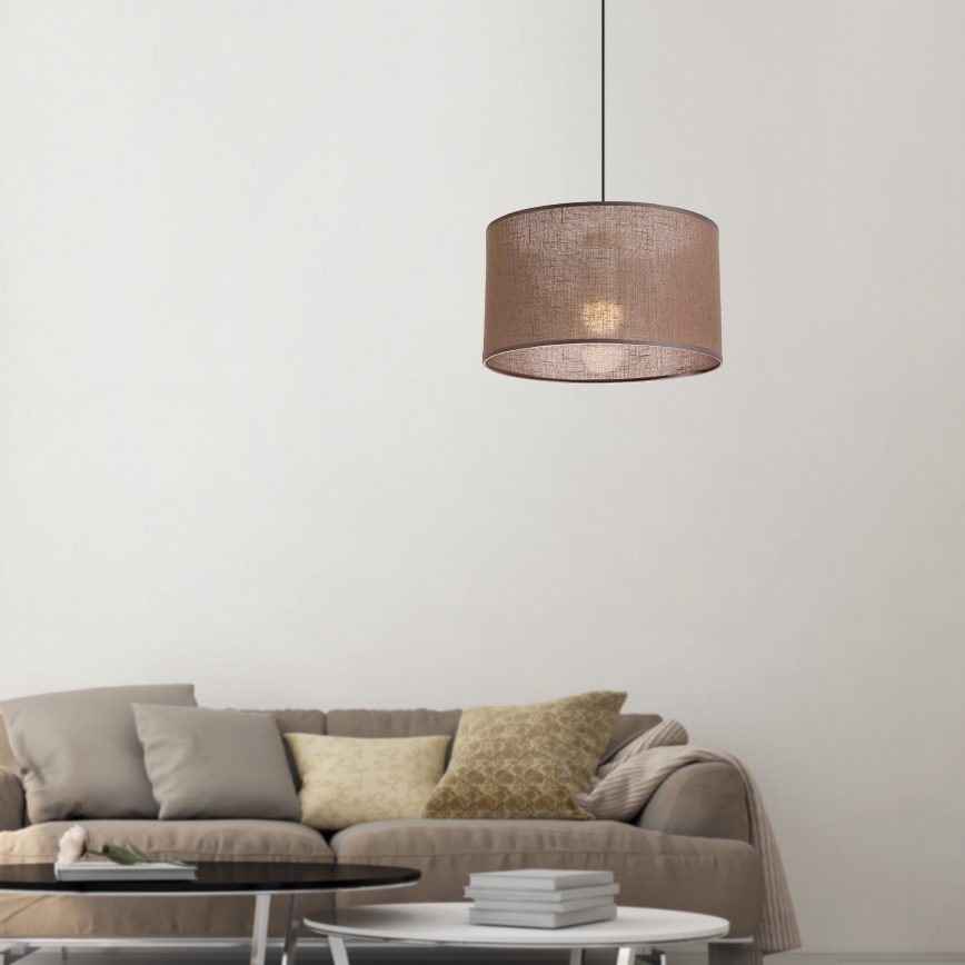Brilagi - Lámpara colgante ANTHONY 1xE27/60W/230V roble/marrón