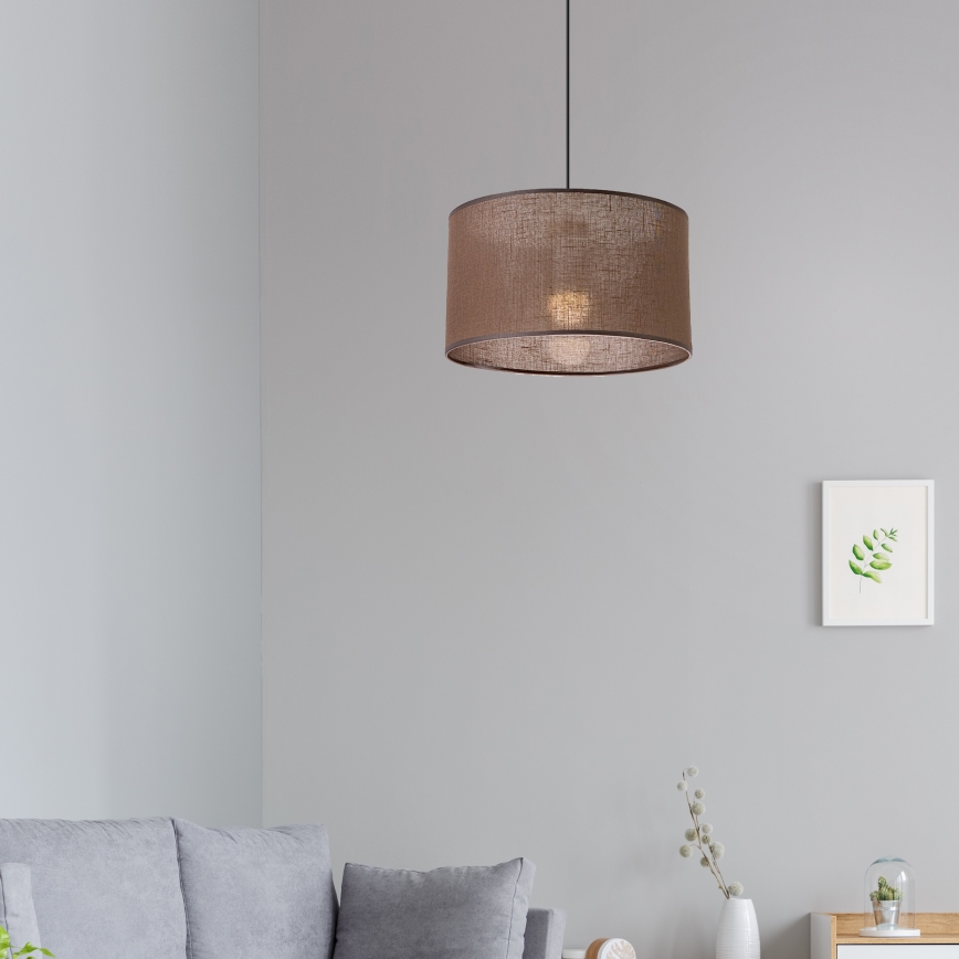 Brilagi - Lámpara colgante ANTHONY 1xE27/60W/230V roble/marrón
